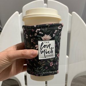 Love Mich floral cup cozy